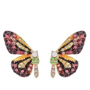 Eye Candy Los Angeles |  Monarch Crystal Butterfly Earrings